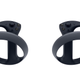 Two Sony PSVR2 Sense controllers hover over a white background.